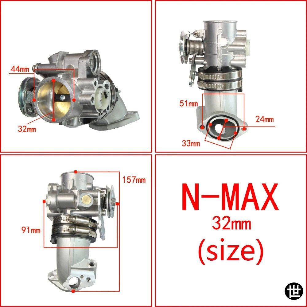N MAX 150用バイク レーシングスロットルボディ NMAX 150 32MM 34MM 36MM