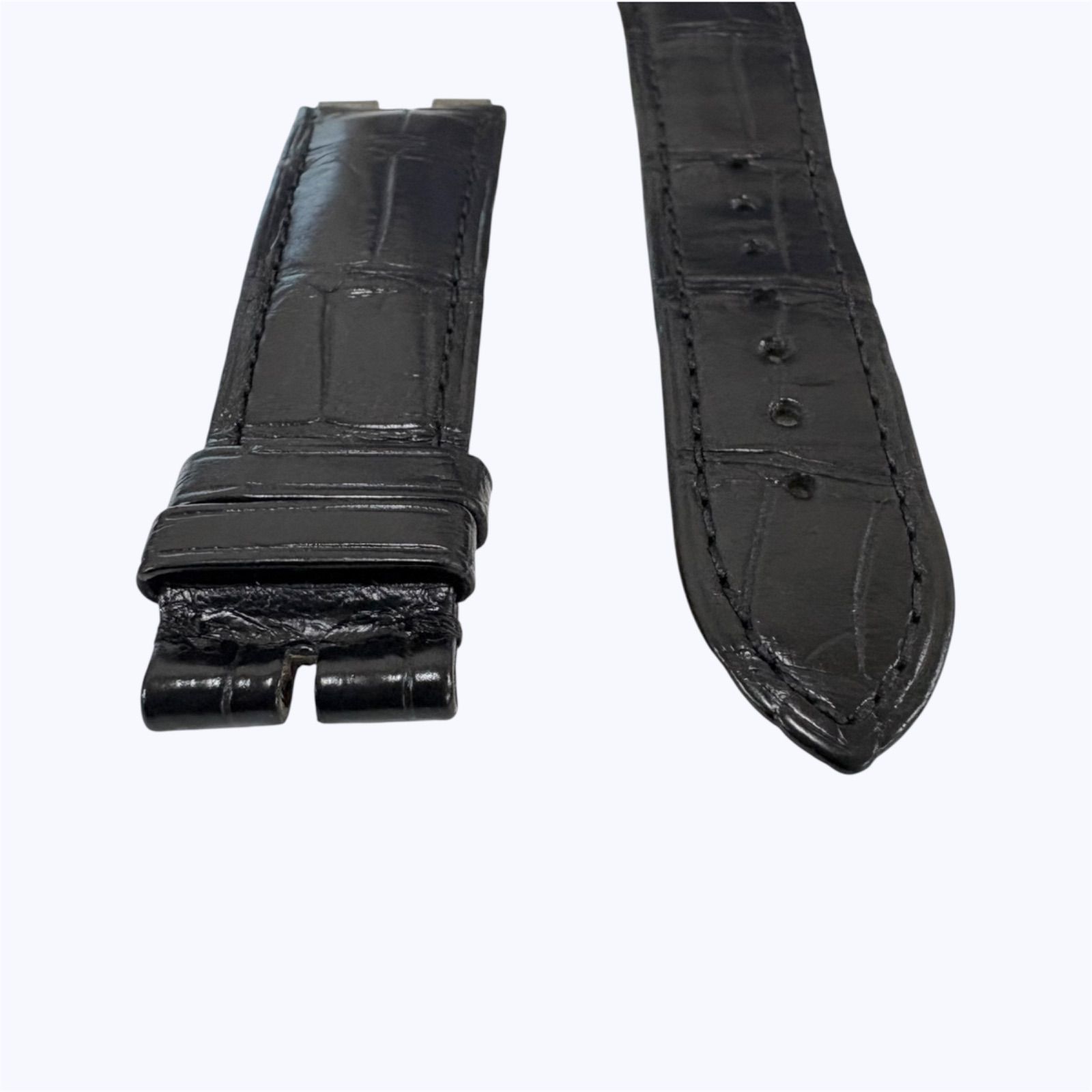 Piaget ピアジェ 純正ベルト 中古品】時計バンド PIAGET ピアジェ 純正 レザーベルト ブラック