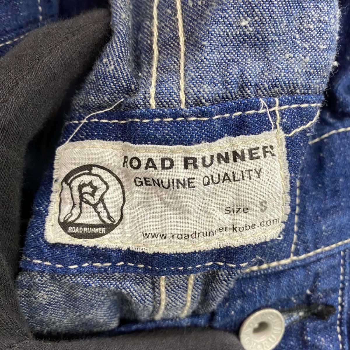 ROAD RUNNER 旧型オーバーオール サイズS ロードランナー ROAD RUNNER 神戸ROAD RUNNER デニムオーバーオール