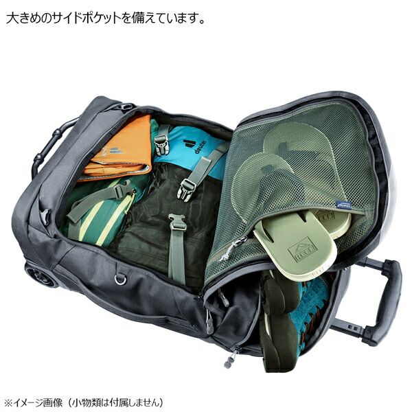 ドイター ダッフル プロ モボ 36 DEUTER バッグ ダッフル ローラー 旅行 ミネラルグローブ ネプチューンナイトブルー ブラック