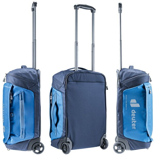 ドイター ダッフル プロ モボ 36 DEUTER バッグ ダッフル ローラー 旅行 ミネラルグローブ ネプチューンナイトブルー ブラック
