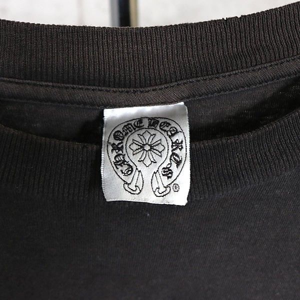 CHROME HEARTS 銀座店 クロムハーツ オールド Tバー 袖マルチプリント ロンT 長袖 メンズ size:M 黒 103443