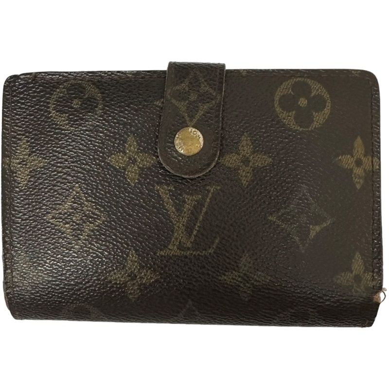 LOUIS VUITTON ルイヴィトン ポルトモネ ビエ ヴィエノワ M61663 ブラウン モノグラム 二つ折り財布 レディース 【中古】 32605K258