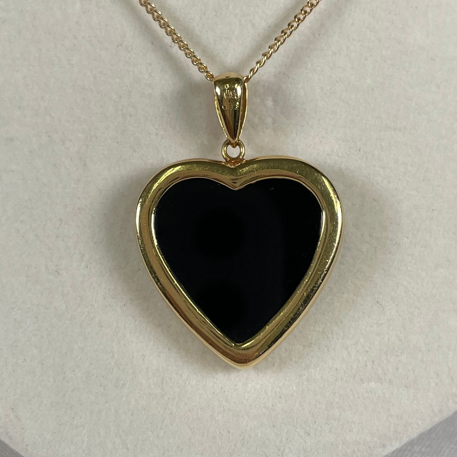 カメオ ハート ダイヤ ペンダント K18 0.03ct 総重量約6.6g