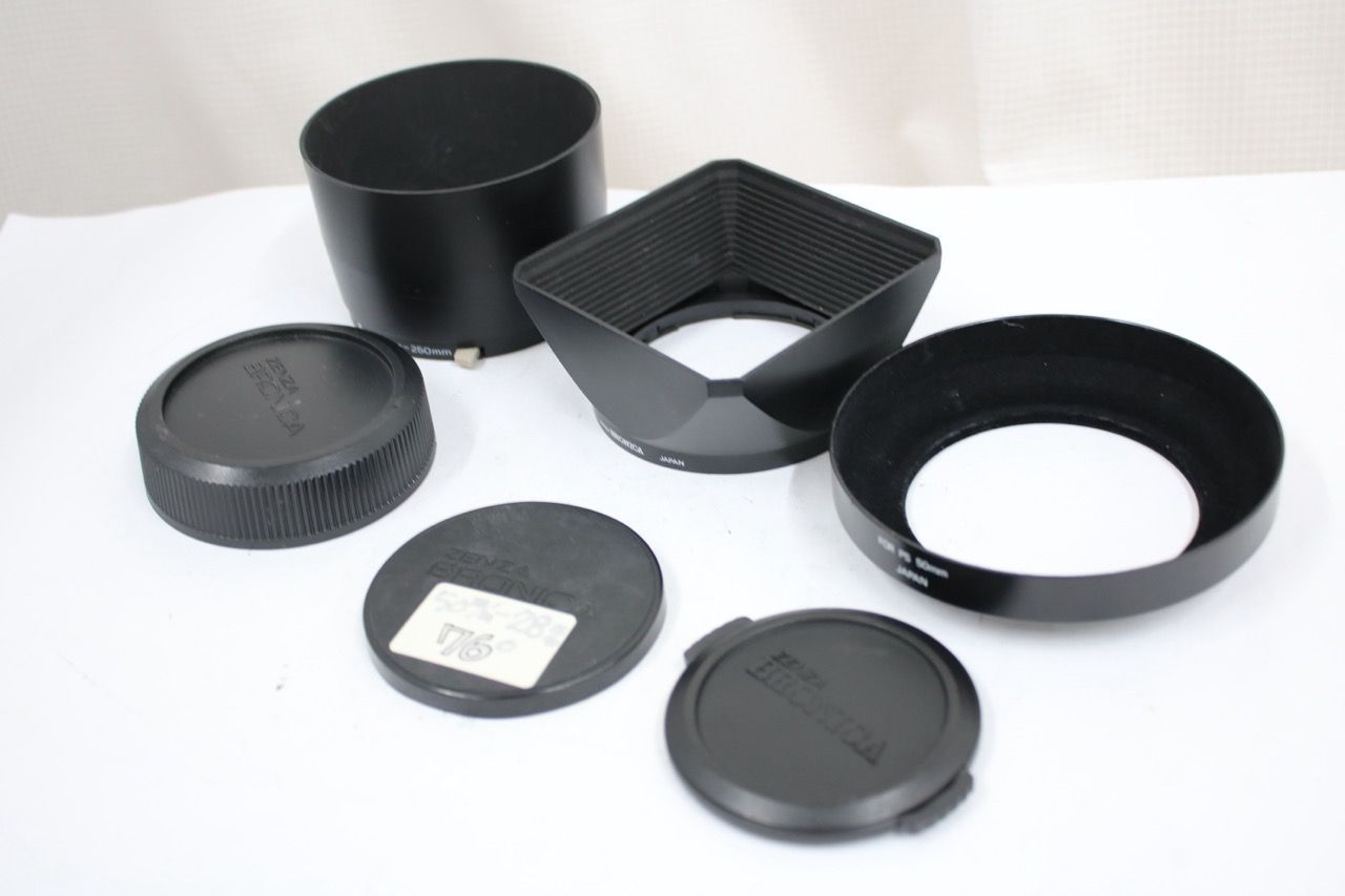 【返品保証】 【6点まとめ】ゼンザブロニカ Zenza Bronica 65-80mm 200-250mm フード For PS 50mm フードなど e12359