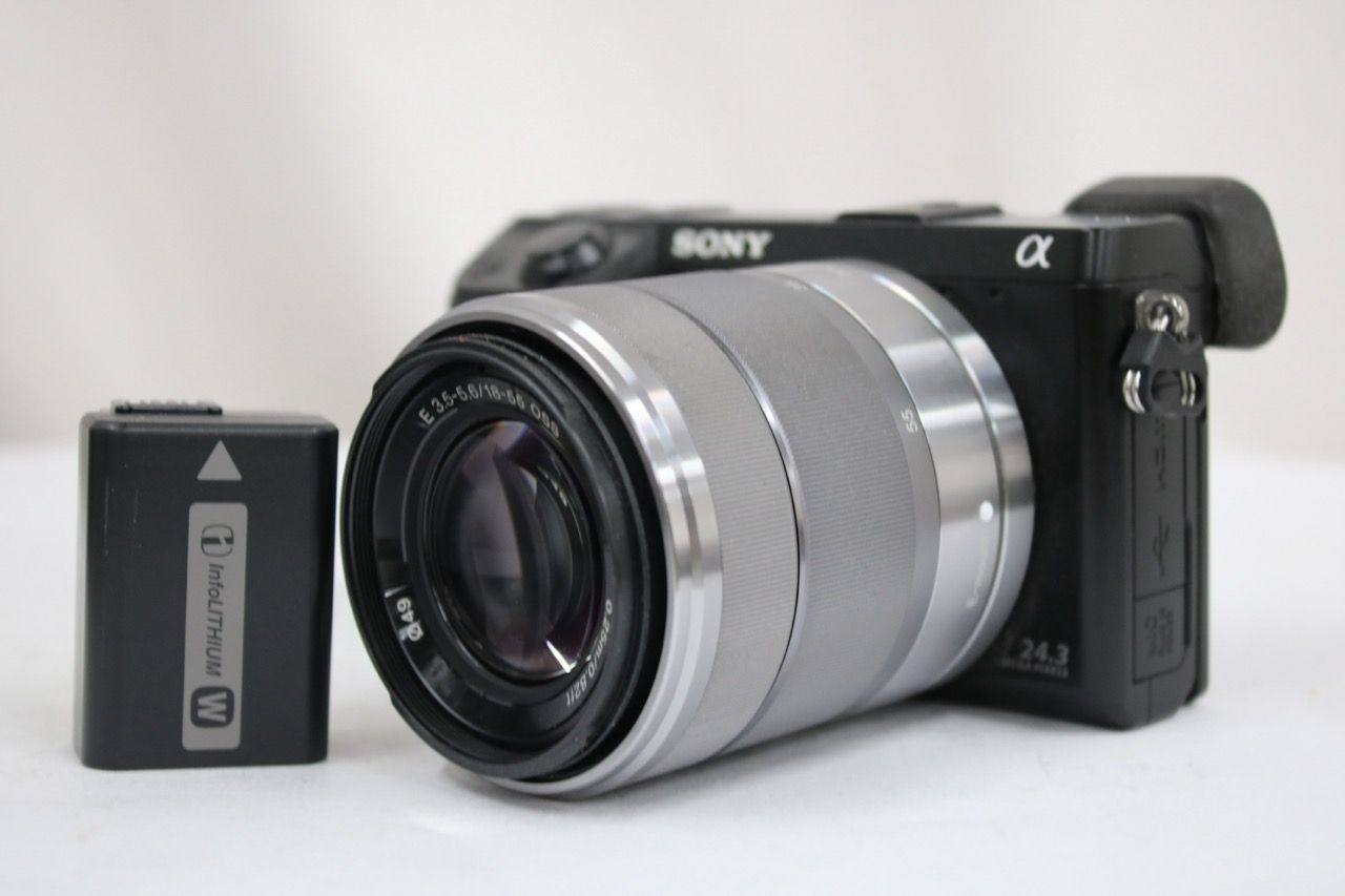 【返品保証】 【シャッター回数5回】ソニー Sony α NEX-7 ブラック E 18-55mm F3.5-5.6 OSS ミラーレス一眼 e12362