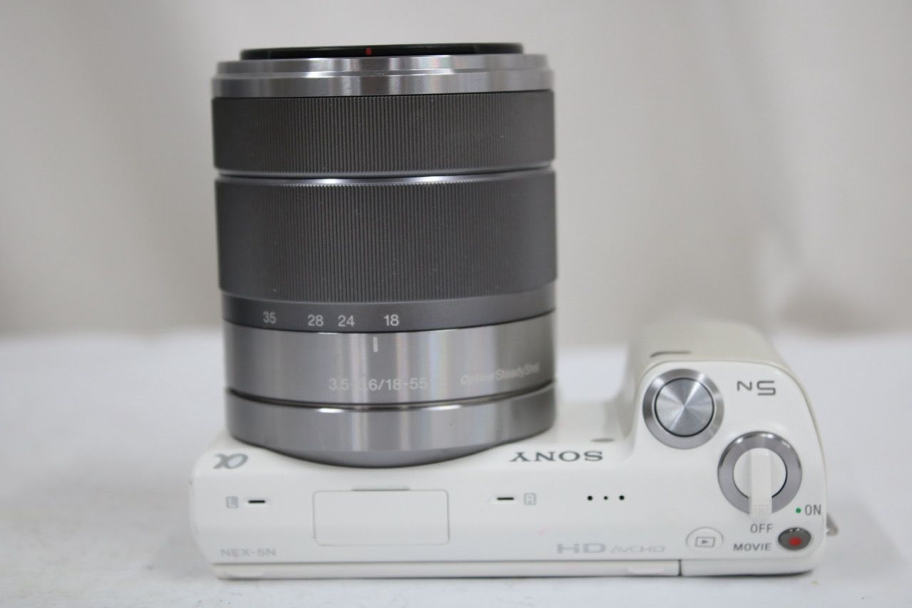 【返品保証】 【シャッター3697回】ソニー Sony α NEX-5N ホワイト E18-55mm F3.5-5.6 ミラーレス一眼 e12370 【返品保証】 【シャッター3697回】ソニー Sony α NEX-5N ホワイト E18-55mm F3.5-5.6 ミラーレス一眼 e12370