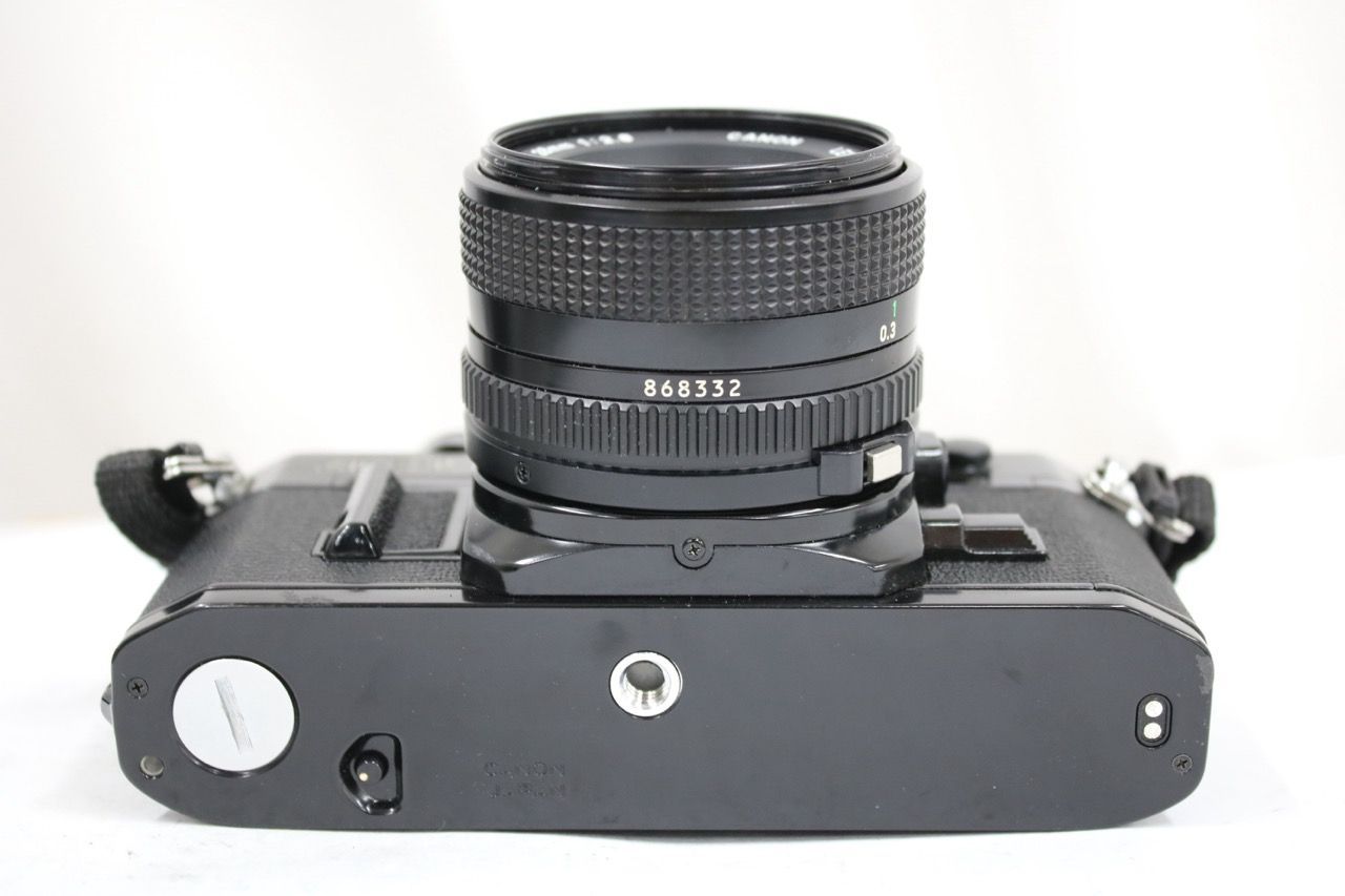 【返品保証】 キャノン Canon AE-1 ブラック NEW FD 28mm F2.8 ボディレンズセット e12377