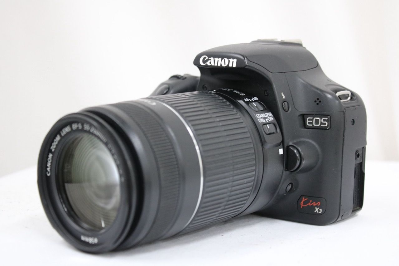 【返品保証】 【シャッター26427回】キャノン Canon EOS Kiss X3 EF-S 55-250mm F4-5.6 IS II デジタル一眼 e12389