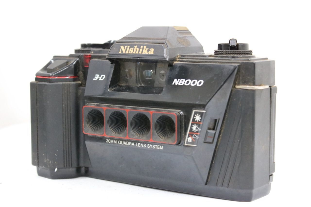 【返品保証】 ニシカ Nishika 3-D N8000 30mm QUADRA LENS SYSTEM 3D カメラ e12384