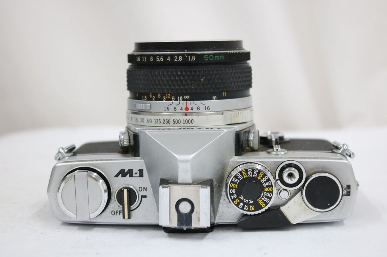 【返品保証】 オリンパス Olympus M-1 F.ZUIKO AUTO-S 50mm F1.8 ボディレンズセット e12393