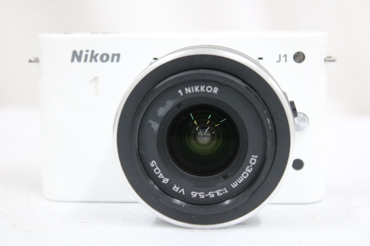 【返品保証】 ニコン Nikon J1 ホワイト 1 NIKKOR 10-30mm F3.5-5.6 VR ミラーレス一眼 e12425 【返品保証】 ニコン Nikon J1 ホワイト 1 NIKKOR 10-30mm F3.5-5.6 VR ミラーレス一眼 e12425
