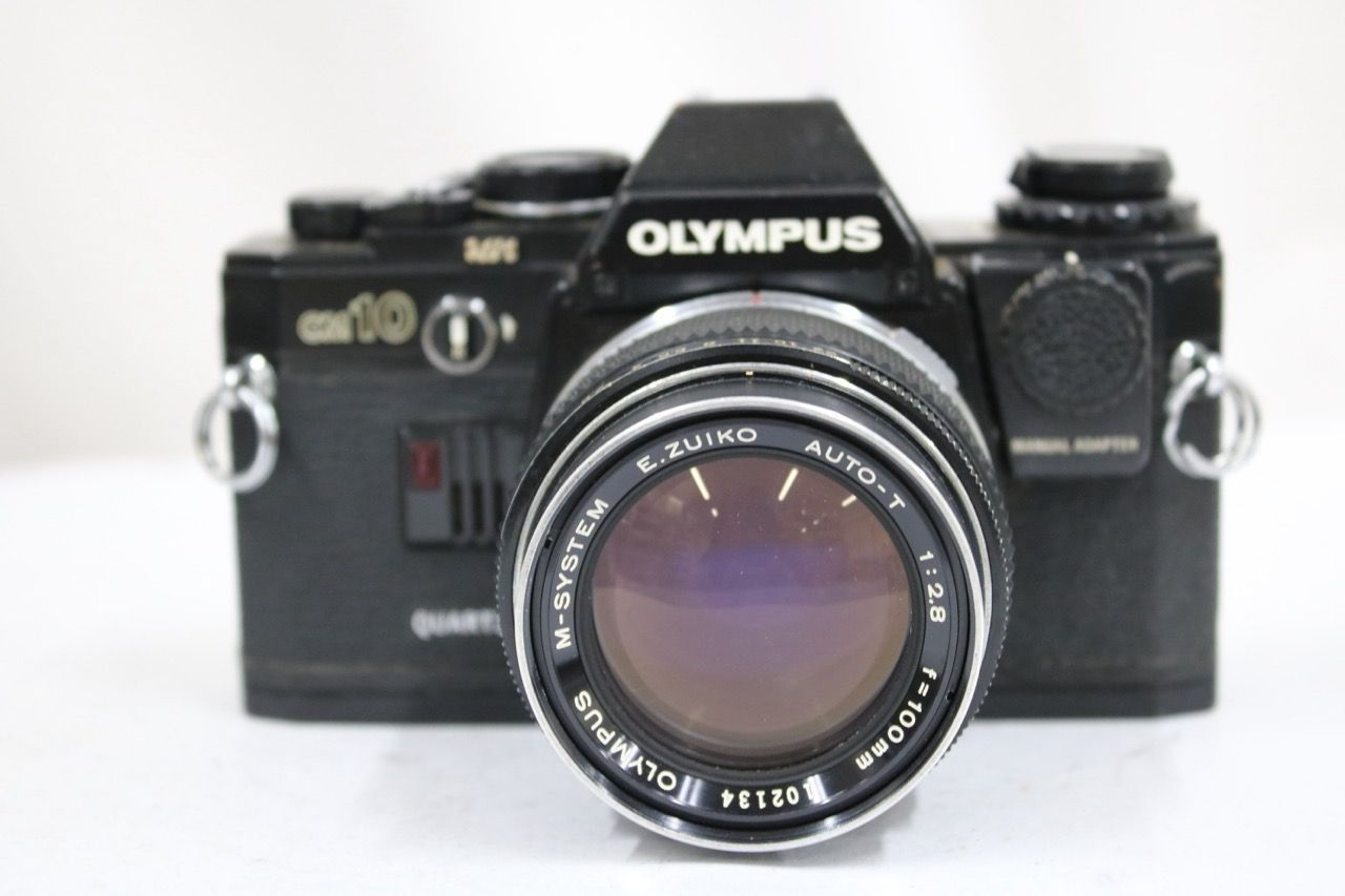 【返品保証】 オリンパス Olympus OM-10 E.ZUIKO AUTO-T 100mm F2.8 ボディレンズセット e12403