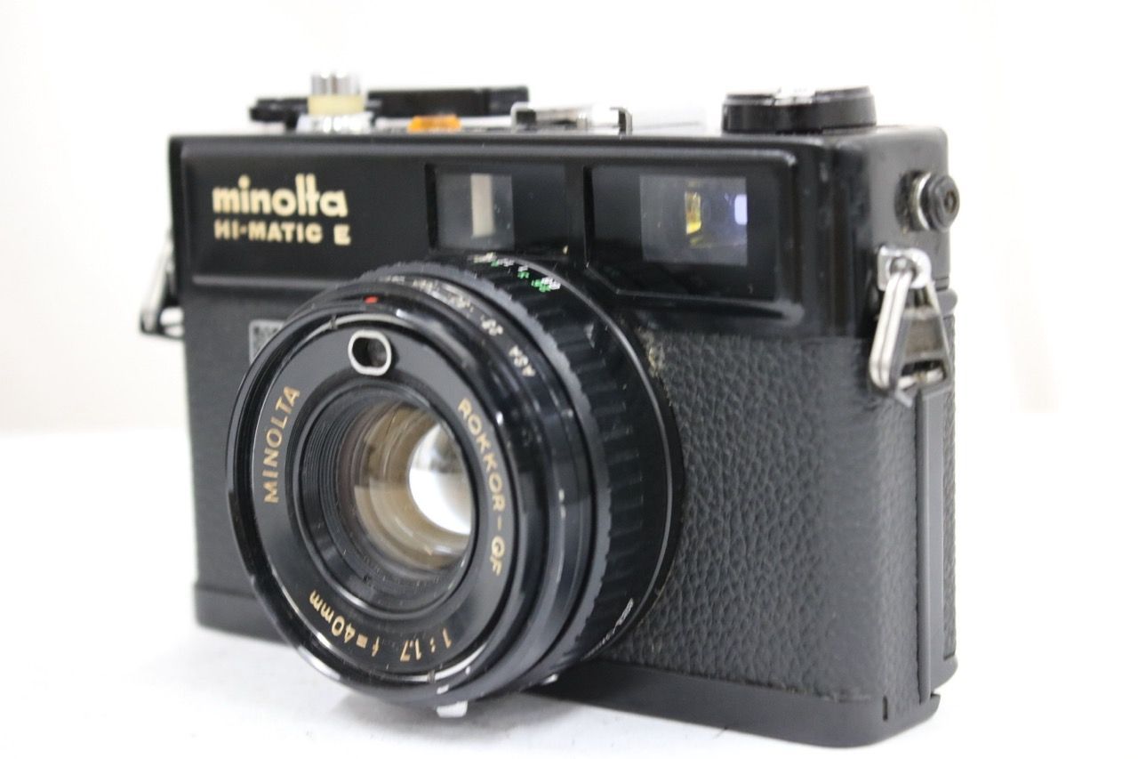 【返品保証】 ミノルタ Minolta HI-MATIC E ELECTRO CONTROL ROKKOR-QF 40mm F1.7 レンジファインダー カメラ e12408