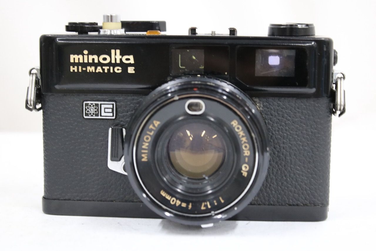【返品保証】 ミノルタ Minolta HI-MATIC E ELECTRO CONTROL ROKKOR-QF 40mm F1.7 レンジファインダー カメラ e12408