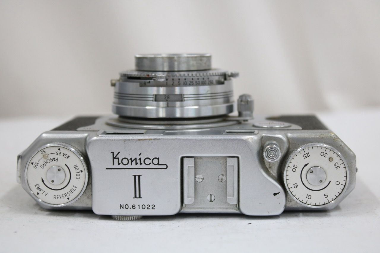 【返品保証】 コニカ KONICA B II Hexar 50mm F2.8 レンジファインダー カメラ e12423