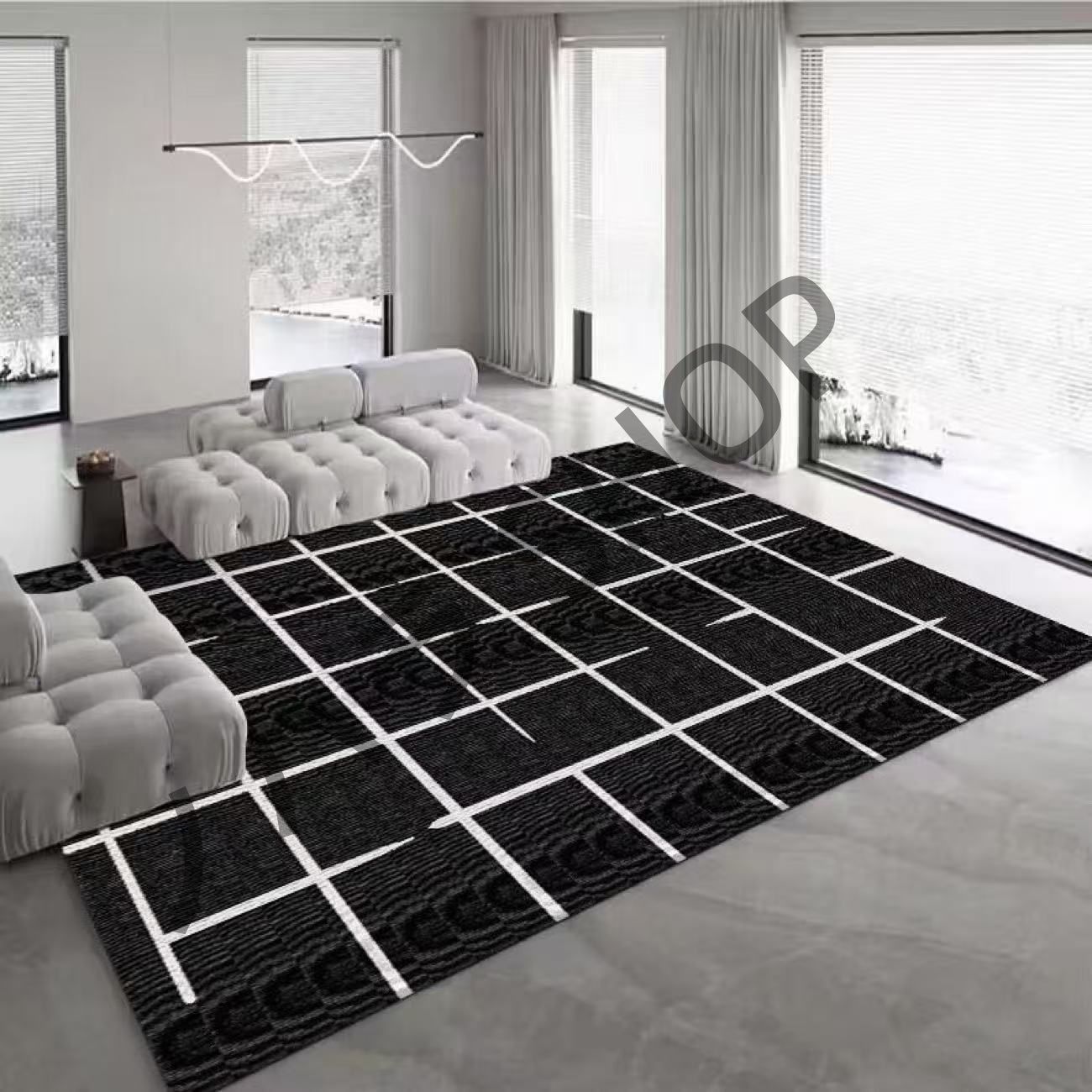 カーペット/200*300cm/滑り止め付き ラグマット ベッドルーム リビングルーム 寝室の部屋 /多機能使用 マット/カーペット #B166