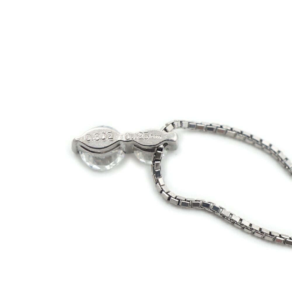 【栄】ジュエリー ダイヤモンド ネックレス PT900 PT850 0.302ct 0.125ct シルバー 約4.4g 小物 その他 本体品のみ 【栄】ジュエリー ダイヤモンド ネックレス PT900 PT850 0.302ct 0.125ct シルバー 約4.4g 小物 その他 本体品のみ