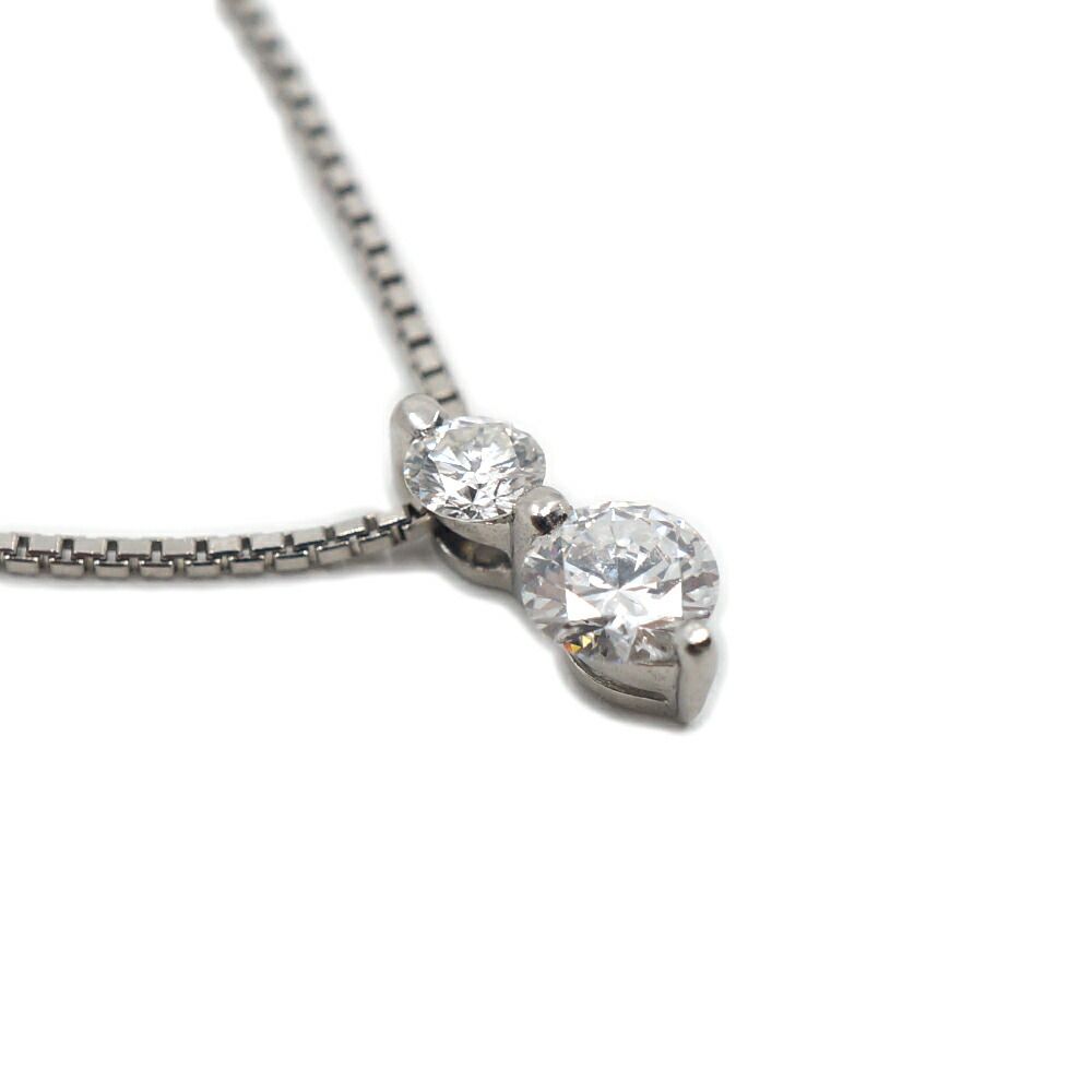 【栄】ジュエリー ダイヤモンド ネックレス PT900 PT850 0.302ct 0.125ct シルバー 約4.4g 小物 その他 本体品のみ 【栄】ジュエリー ダイヤモンド ネックレス PT900 PT850 0.302ct 0.125ct シルバー 約4.4g 小物 その他 本体品のみ