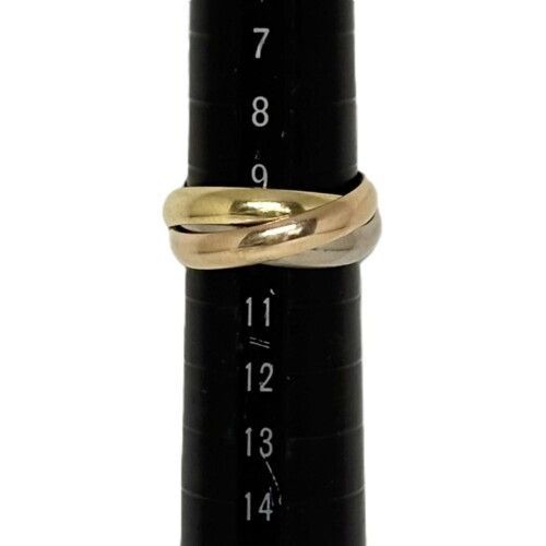 CARTIER　カルティエ　トリニティ　リング　クラシックモデル　B4052750　750PG　750WG　750YG　＃50　ブランドジュエリー　指輪　10号　K18　18金　Au750　スリーカラーゴールド　三連【中古】【86702】