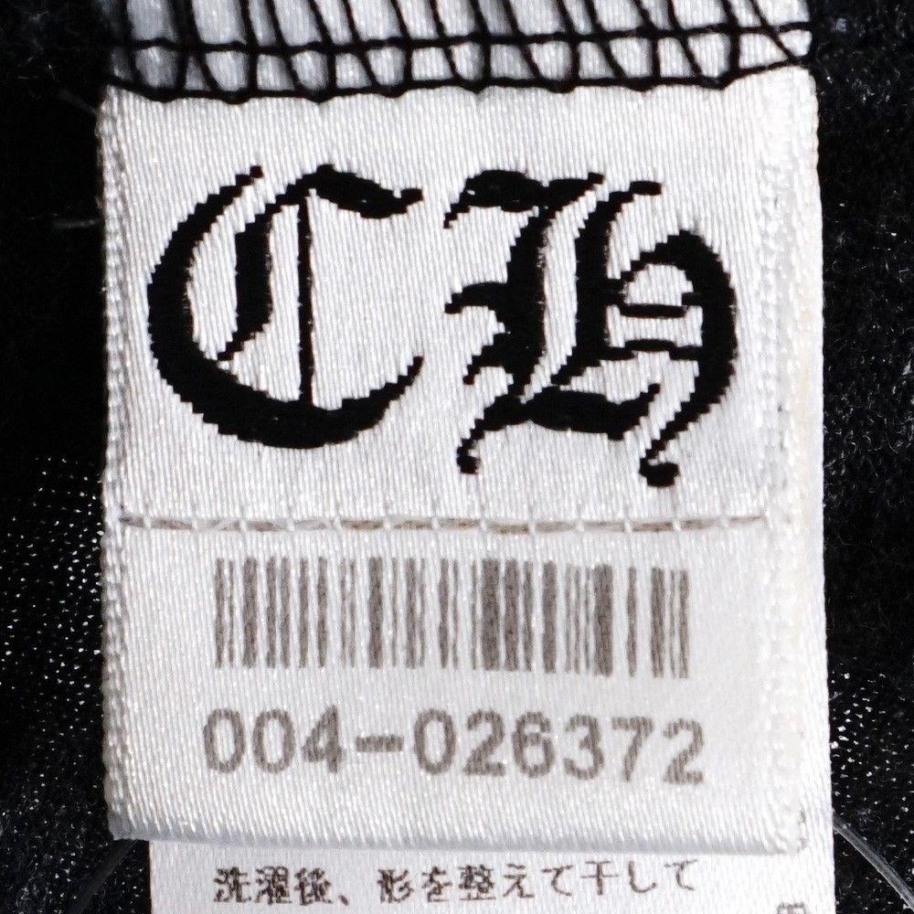 CHROME HEARTS オールド スクロールラベルフローラルクロスプリントヘンリーネックカットソー XLサイズ グレー