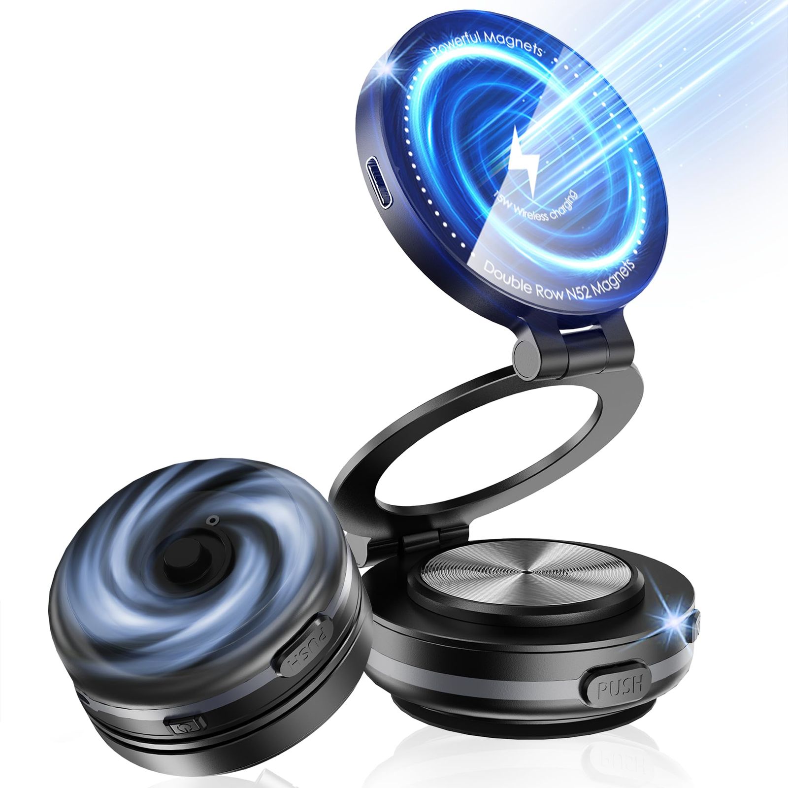 Fudia スマホホルダー 車 真空吸着式【電動真空吸着+15W急速ワイヤレス充電】MagSafe対応 スマホスタンド 強力磁石N52 静音設計 360 回転 折りたたみ 高級合金素材 iPhone17/16/15/Android対応 マグネ 1343337b Fudia スマホホルダー 車 真空吸着式【電動真空吸着+15W急速ワイヤレス充電】MagSafe対応 スマホスタンド 強力磁石N52 静音設計 360 回転 折りたたみ 高級合金素材 iPhone17/16/15/Android対応 マグネ 1343337b