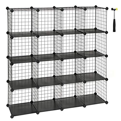 SONGMICS メタルラック ワイヤー収納ラック 整理棚 ワイヤーボックス DIY可能 30×30×30cm 収納棚 オープンラック ディスプレイラック ワードローブ おしゃれ ブラック LPI44Has 9d5fd839 SONGMICS メタルラック ワイヤー収納ラック 整理棚 ワイヤーボックス DIY可能 30×30×30cm 収納棚 オープンラック ディスプレイラック ワードローブ おしゃれ ブラック LPI44Has 9d5fd839