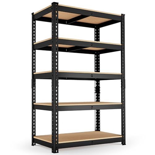 HOKEEPER スチールラック 5段式 900kg超耐荷重 幅71×奥行30×高さ152cm メタルラック本体 家庭用/業務用 キッチン/ガレージ/鉄板接続設計 ?ラック 収納 ドウシシャ/DIY/事務所/ジム MDF強化板材 組み立て簡単 b9b0b2c1 HOKEEPER スチールラック 5段式 900kg超耐荷重 幅71×奥行30×高さ152cm メタルラック本体 家庭用/業務用 キッチン/ガレージ/鉄板接続設計 ?ラック 収納 ドウシシャ/DIY/事務所/ジム MDF強化板材 組み立て簡単 b9b0b2c1