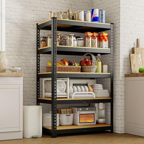 HOKEEPER スチールラック 5段式 900kg超耐荷重 幅71×奥行30×高さ152cm メタルラック本体 家庭用/業務用 キッチン/ガレージ/鉄板接続設計 ?ラック 収納 ドウシシャ/DIY/事務所/ジム MDF強化板材 組み立て簡単 b9b0b2c1 HOKEEPER スチールラック 5段式 900kg超耐荷重 幅71×奥行30×高さ152cm メタルラック本体 家庭用/業務用 キッチン/ガレージ/鉄板接続設計 ?ラック 収納 ドウシシャ/DIY/事務所/ジム MDF強化板材 組み立て簡単 b9b0b2c1