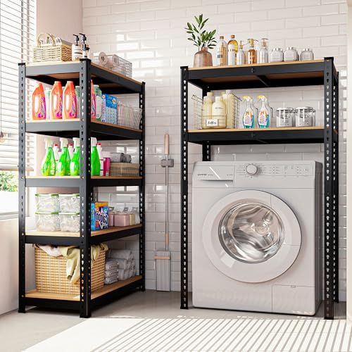 HOKEEPER スチールラック 5段式 900kg超耐荷重 幅71×奥行30×高さ152cm メタルラック本体 家庭用/業務用 キッチン/ガレージ/鉄板接続設計 ?ラック 収納 ドウシシャ/DIY/事務所/ジム MDF強化板材 組み立て簡単 b9b0b2c1 HOKEEPER スチールラック 5段式 900kg超耐荷重 幅71×奥行30×高さ152cm メタルラック本体 家庭用/業務用 キッチン/ガレージ/鉄板接続設計 ?ラック 収納 ドウシシャ/DIY/事務所/ジム MDF強化板材 組み立て簡単 b9b0b2c1