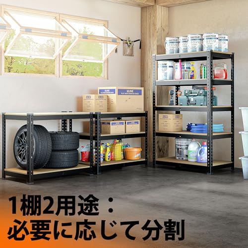 HOKEEPER スチールラック 5段式 900kg超耐荷重 幅71×奥行30×高さ152cm メタルラック本体 家庭用/業務用 キッチン/ガレージ/鉄板接続設計 ?ラック 収納 ドウシシャ/DIY/事務所/ジム MDF強化板材 組み立て簡単 b9b0b2c1 HOKEEPER スチールラック 5段式 900kg超耐荷重 幅71×奥行30×高さ152cm メタルラック本体 家庭用/業務用 キッチン/ガレージ/鉄板接続設計 ?ラック 収納 ドウシシャ/DIY/事務所/ジム MDF強化板材 組み立て簡単 b9b0b2c1