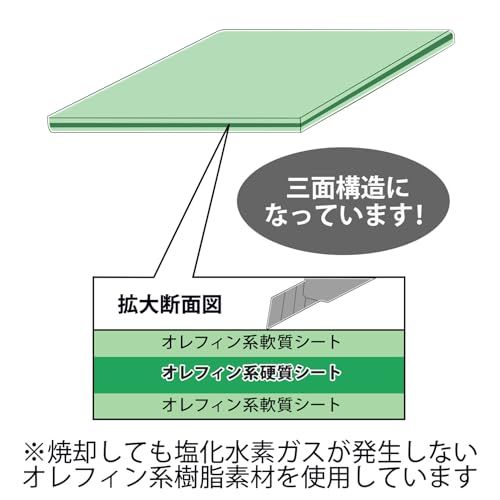 プラス カッターマット カッティングマット 両面 A1 600×900mm グリーン CS-A1 48-587as a6f1e1b0