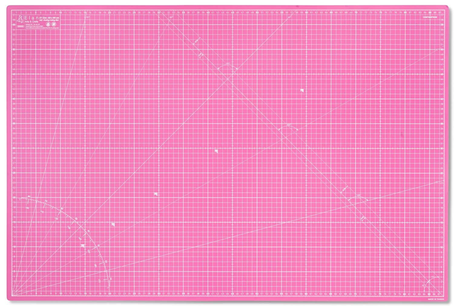 Elan カッターマット 手芸用品 両面仕様 A1 90 x 60cm ピンクパープル カッティングマット 家庭用 業務用 カッティングマットas c53b6233