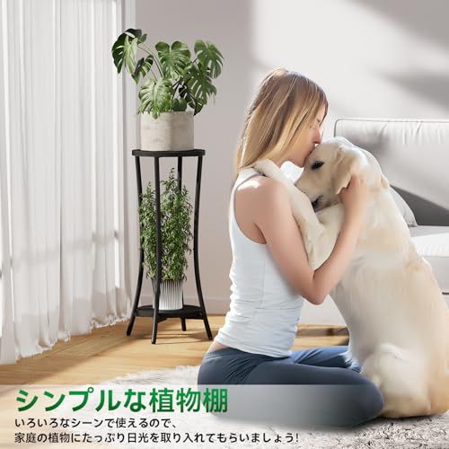 IBUYKE フラワースタンド プランタースタンド 鉢スタンド 2段 植物棚 植木鉢台 花台 植木鉢置き 室内 バルコニー ガーデンラック 玄関置き 組み立てが簡単 ブラック JPTMJ074Bas de235f98 IBUYKE フラワースタンド プランタースタンド 鉢スタンド 2段 植物棚 植木鉢台 花台 植木鉢置き 室内 バルコニー ガーデンラック 玄関置き 組み立てが簡単 ブラック JPTMJ074Bas de235f98