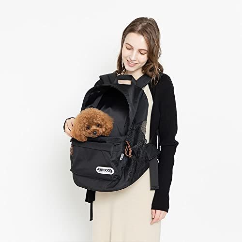 OUTDOOR ペットリュック キャリー 犬 猫 ブラック Mサイズas 16bb51a4 OUTDOOR ペットリュック キャリー 犬 猫 ブラック Mサイズas 16bb51a4