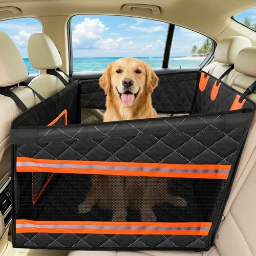 Tresbro ペット ドライブボックス ドライブシート 犬 車 シート 大型犬用 底板入り 型崩れしない 3重の安定設計 飛び出し防止リード付き 中敷き付き 折り畳み可能 汚れ防止 全車種 全種犬用猫用 ブラック 犬車に乗せるグッズ 柴犬 5118079f Tresbro ペット ドライブボックス ドライブシート 犬 車 シート 大型犬用 底板入り 型崩れしない 3重の安定設計 飛び出し防止リード付き 中敷き付き 折り畳み可能 汚れ防止 全車種 全種犬用猫用 ブラック 犬車に乗せるグッズ 柴犬 5118079f