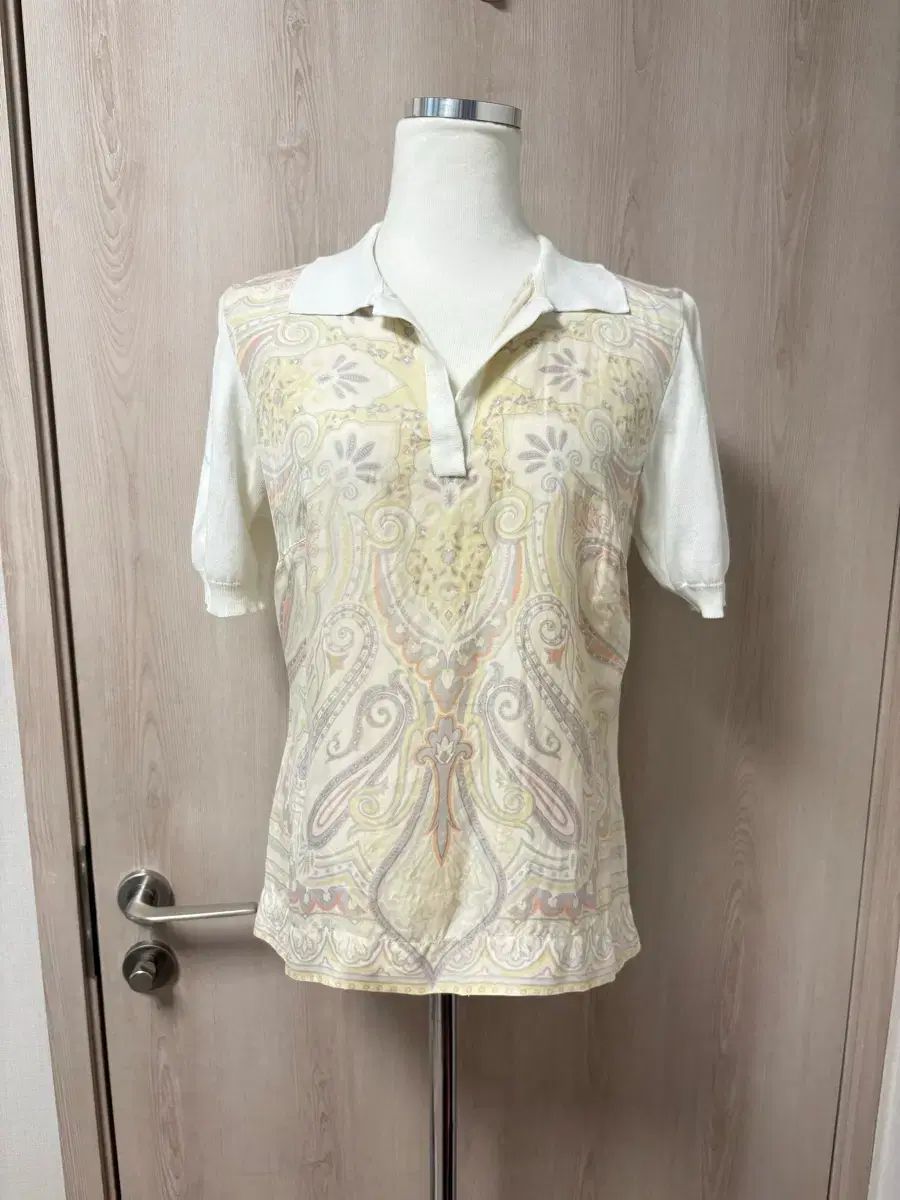 エトロ 正規品 ベイズリー シルク カラーTシャツ