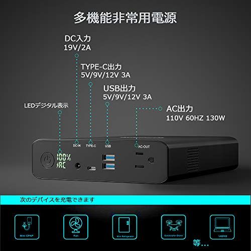 ☆新品☆Krisdonia ポータブル電源 大容量60000mAh/222Wh 家庭アウトドア両用蓄電池 小型軽量 PSE認証済 三つの充電方法 AC(130W)/TYPE-C/USB出力 車中泊 キャンプ アウトドア 防災グッズ 停電時に非 b6e45bd6 ☆新品☆Krisdonia ポータブル電源 大容量60000mAh/222Wh 家庭アウトドア両用蓄電池 小型軽量 PSE認証済 三つの充電方法 AC(130W)/TYPE-C/USB出力 車中泊 キャンプ アウトドア 防災グッズ 停電時に非 b6e45bd6