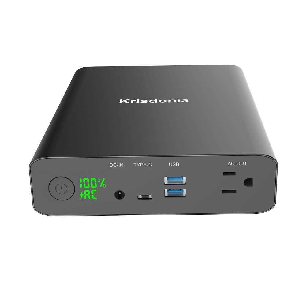 ☆新品☆Krisdonia ポータブル電源 大容量60000mAh/222Wh 家庭アウトドア両用蓄電池 小型軽量 PSE認証済 三つの充電方法 AC(130W)/TYPE-C/USB出力 車中泊 キャンプ アウトドア 防災グッズ 停電時に非 b6e45bd6