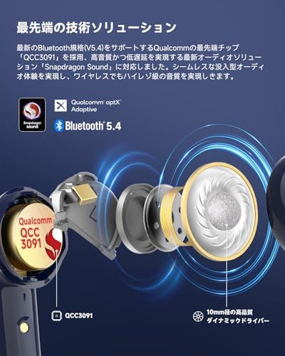 ☆新品☆【VGP 2025 金賞】EarFun Air Pro 4 ワイヤレスイヤホン Bluetooth 5.4/50dBアダプティブ式 ハイブリッドANC/最先端チップ「QCC3091」aptX Losslessに対応/ハイレゾ LDAC e66676b1 ☆新品☆【VGP 2025 金賞】EarFun Air Pro 4 ワイヤレスイヤホン Bluetooth 5.4/50dBアダプティブ式 ハイブリッドANC/最先端チップ「QCC3091」aptX Losslessに対応/ハイレゾ LDAC e66676b1