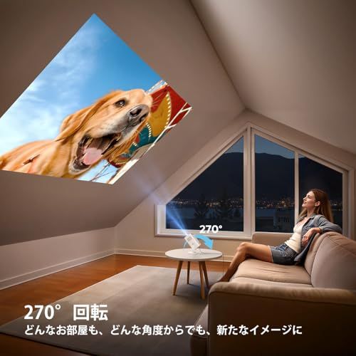 ☆新品☆プロジェクター 小型 【TOPTRO-3年保証＆2026アップグレード版Android TV 搭載＆400g超軽量】短距離投影 30000LMプロジェクター家庭用 高輝度 ［1080P&4K対応・WIFI6&Bluetooth5.4］ 1015a3dd