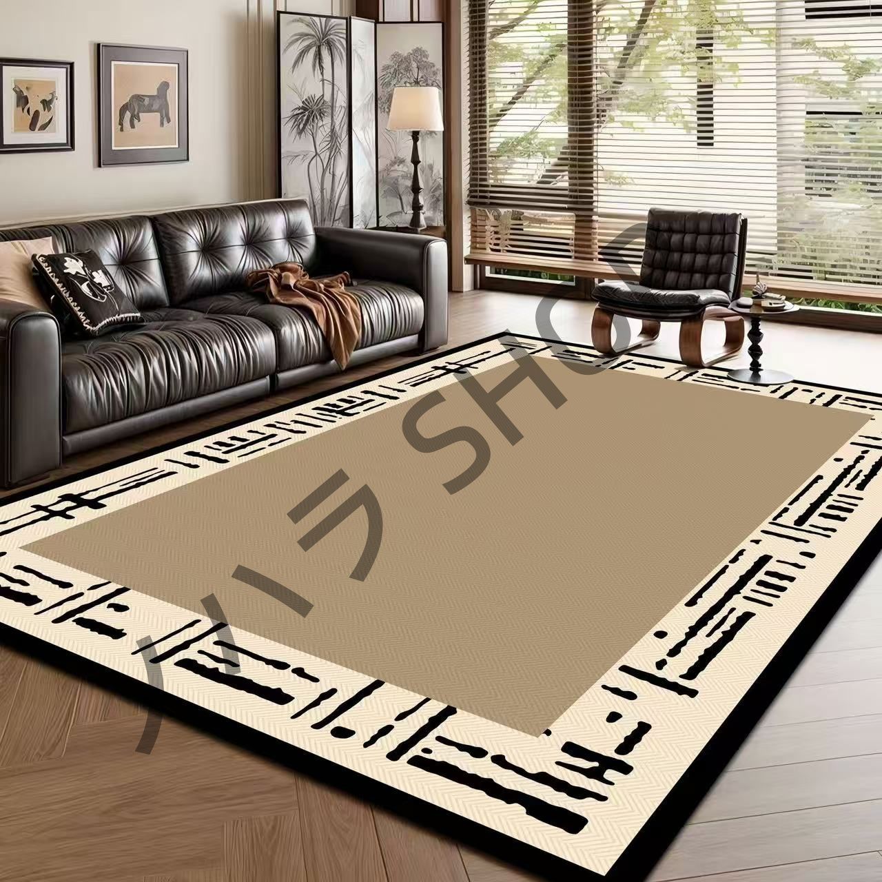 カーペット/200*300cm/滑り止め付き ラグマット ベッドルーム リビングルーム 寝室の部屋 /多機能使用 マット/カーペット #B177