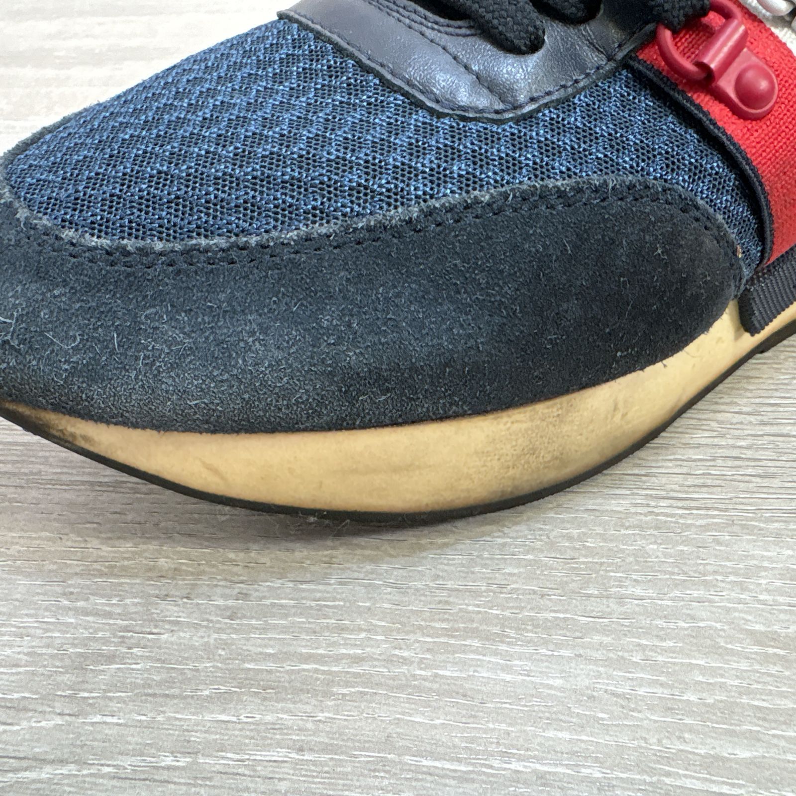 MONCLER ローカット スニーカー ネイビー トリコロール サイズ41 