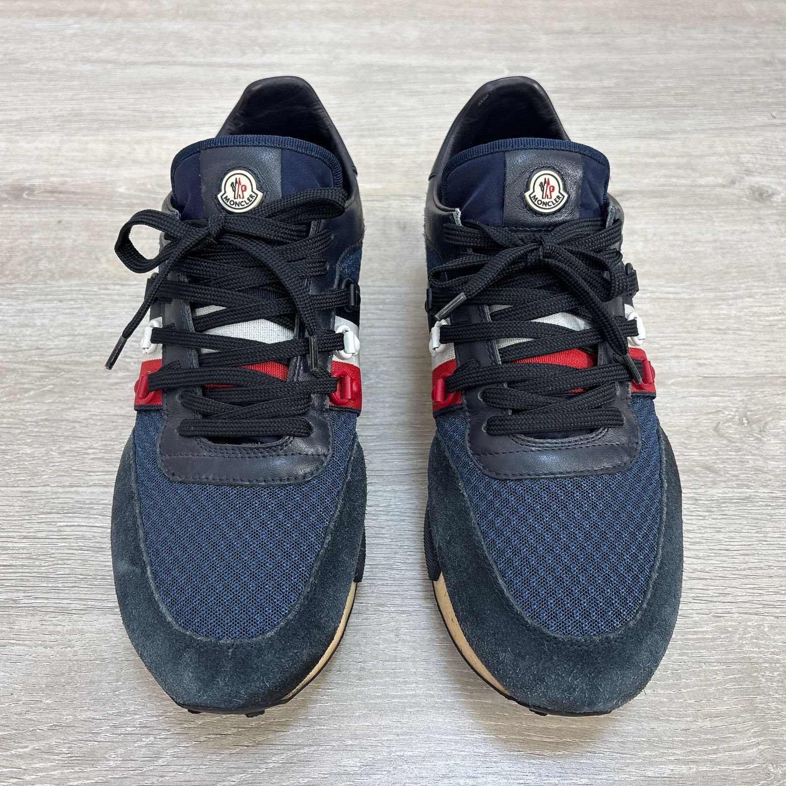 MONCLER ローカット スニーカー ネイビー トリコロール サイズ41 