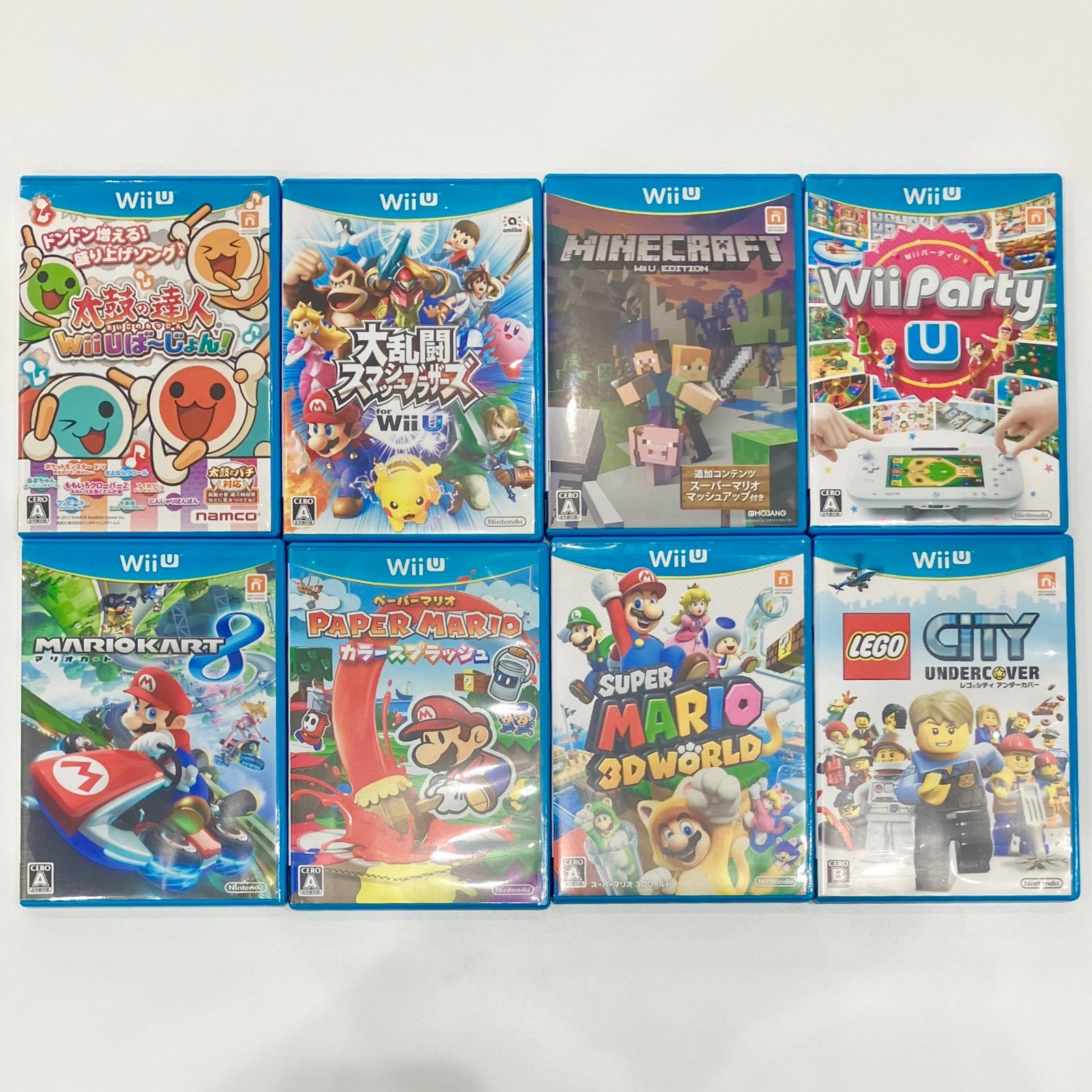 Nintendo Wii U ソフト8点セット＋周辺機器2点セット K-E21973・21978