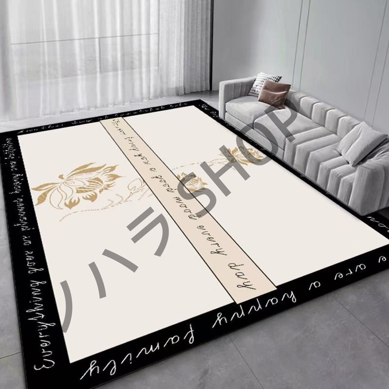 カーペット/200*300cm/滑り止め付き ラグマット ベッドルーム リビングルーム 寝室の部屋 /多機能使用 マット/カーペット #B179