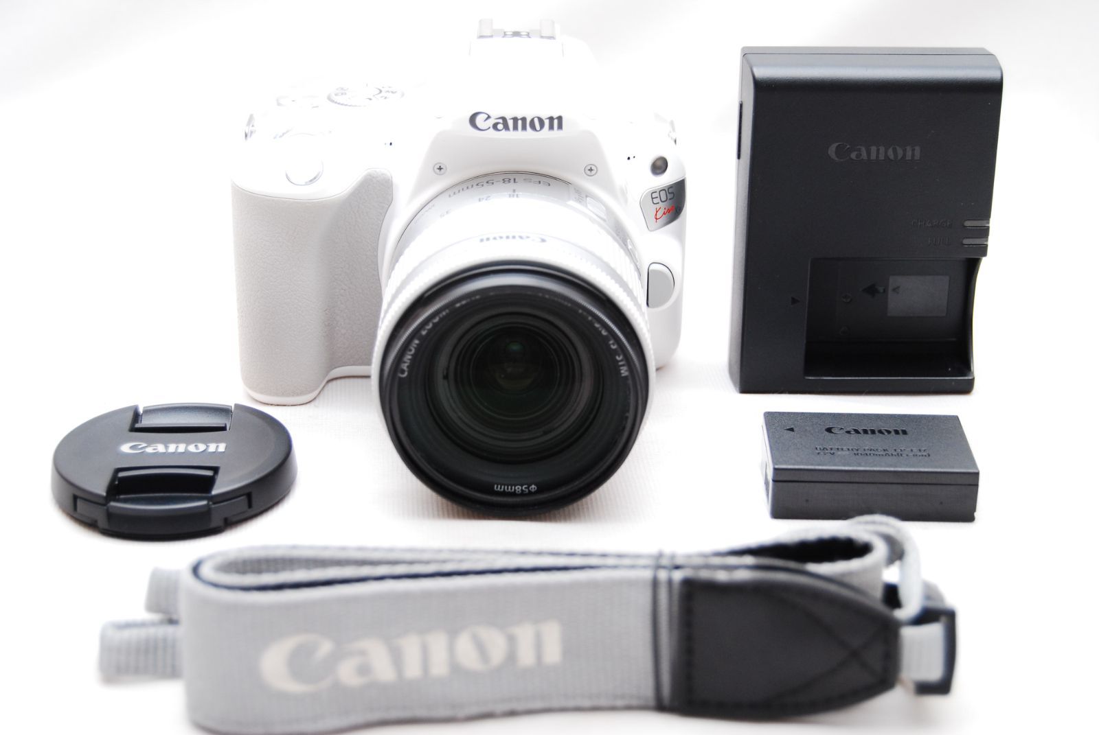 ★極上美品　ショット数3119回　Canon デジタル一眼レフカメラ EOS Kiss X9 ホワイト レンズキット EF-S18-55 F4 STM★