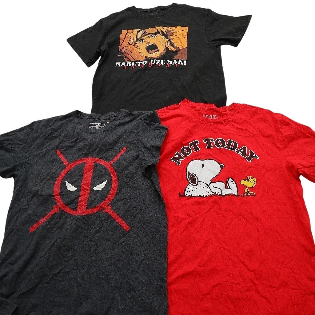 古着卸 まとめ売り キャラクター Tシャツ 15枚セット ( メンズ M ) マーベル ディズニー ドナルドダック スヌーピー 中古 古着 NE8941 古着卸 まとめ売り キャラクター Tシャツ 15枚セット ( メンズ M ) マーベル ディズニー ドナルドダック スヌーピー 中古 古着 NE8941