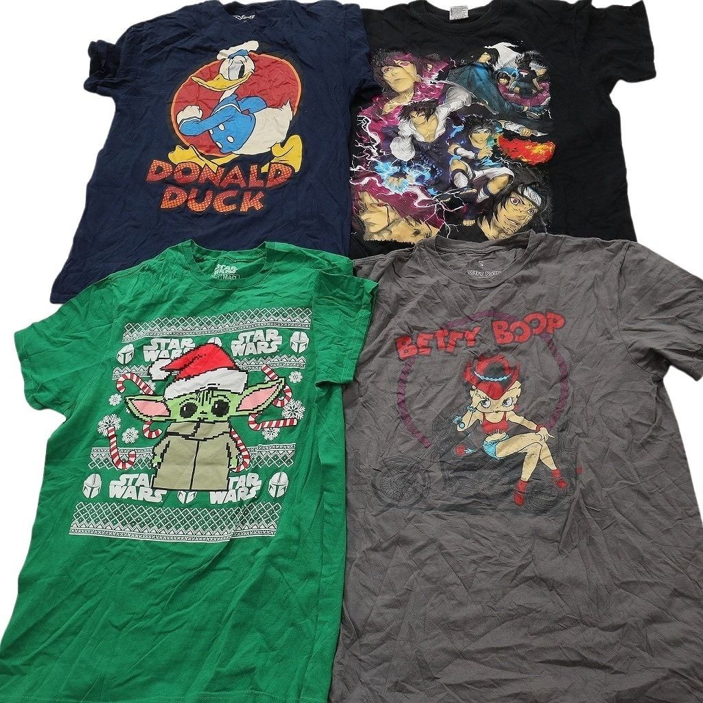 古着卸 まとめ売り キャラクター Tシャツ 15枚セット ( メンズ M ) マーベル ディズニー ドナルドダック スヌーピー 中古 古着 NE8941 古着卸 まとめ売り キャラクター Tシャツ 15枚セット ( メンズ M ) マーベル ディズニー ドナルドダック スヌーピー 中古 古着 NE8941