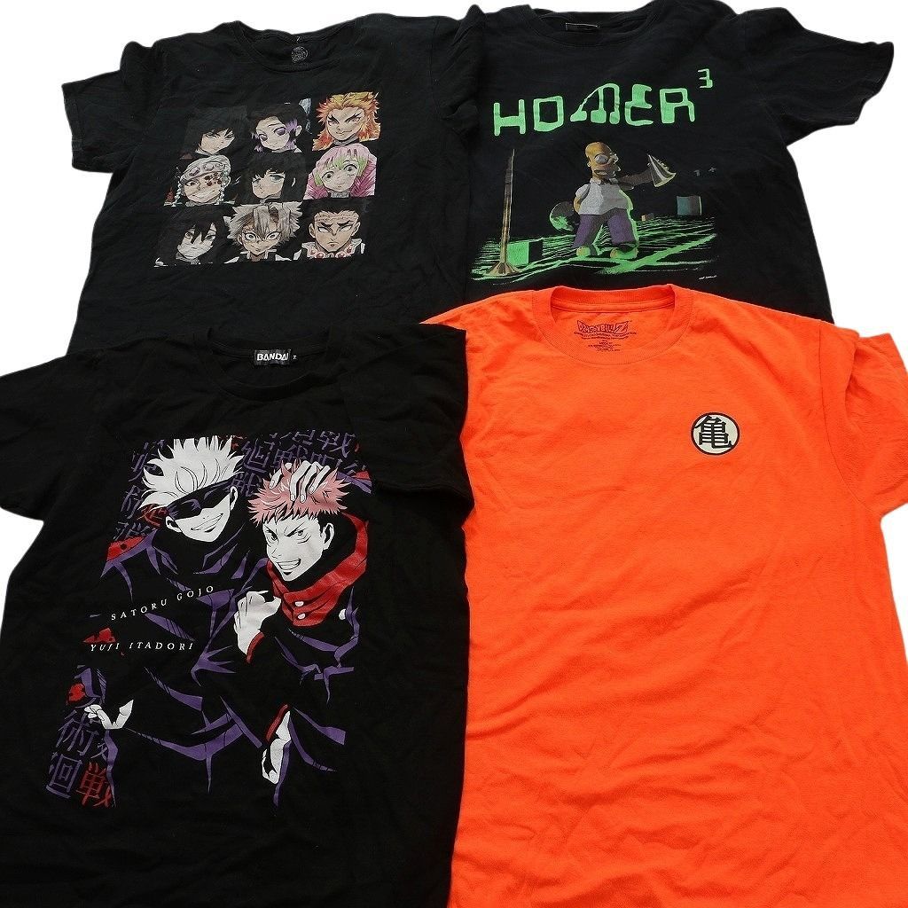 古着卸 まとめ売り キャラクター Tシャツ 15枚セット ( メンズ M ) ディズニー ミッキー ナルト 中古 古着 NE8942 古着卸 まとめ売り キャラクター Tシャツ 15枚セット ( メンズ M ) ディズニー ミッキー ナルト 中古 古着 NE8942